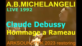 Michelangeli plays Debussy Hommage a Rameau  ARKSOUNDTEK 2023 restoring [upl. by Brittani]