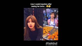 Lisa s weird reaction after her twins 😧lisa btsarmy bts viral shortvideo shorts [upl. by Eward13]