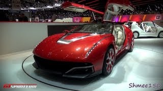 Italdesign Giugiaro Brivido Concept  Geneva 2012 with GTspiritcom [upl. by Aikrehs777]