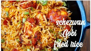 schezwan Gobi Fried rice  instant and quick Chinese fried rice [upl. by Stine]