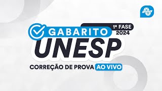 Gabarito UNESP 2024 1ª FASE – Correção de prova AO VIVO [upl. by Yrnehnhoj180]