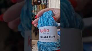 Filato ciniglia velvet mini crochet knitting crocheting crochet [upl. by Cirred]