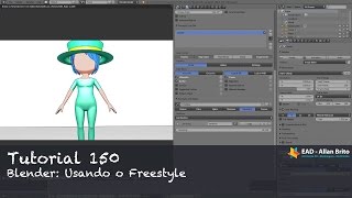 Tutorial 150  Blender Usando o Freestyle para renderização [upl. by Jane]