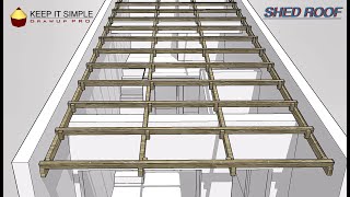 LOFT HOUSE SHED ROOF  DESIGN AND ESTIMATE in WOODEN RAFTER [upl. by Stasny]