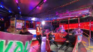 Jason Waddingtons Waltzer Offride Pov  Waddingtons Funfair Tingley 12052023 [upl. by Ynaitirb]