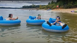 Amazing boat Inflatable boat or personal watercraft Tube Runner [upl. by Enatan]