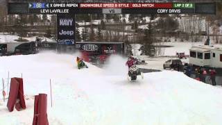 X Games Aspen Levi Lavallee Wins Gold in Snowmobile Speed and Style [upl. by Leoj]