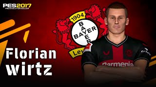 Florian Wirtz  Bayer 04 Leverkusen  Face  Stats  PES 2017 Season 20232024 [upl. by Rickard]