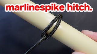 How to tie a marlinespike hitch You can easily tie a rope to a stick Ropework [upl. by Cattier]