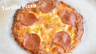 HOW TO MAKE TORTILLA PIZZA RECIPE SUPER EASY [upl. by Imojean]