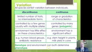 OCR Biology Variation 1 Types of variation [upl. by Izogn271]