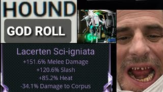 Hound of Warframe  Build amp God Roll Riven [upl. by Noraed578]