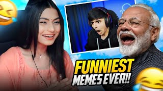 AJJUBHAI FUNNIEST amp NAUGHTY MEME REACTIONMODI JI SINGING 18 MEME REACTION FtTotalGaming093 [upl. by Cardwell882]