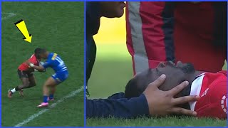 Angelo Davids RED CARD Sanele Nohamba Stretchered Off 🏉 The Stormers vs Lions [upl. by Tadich853]