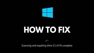 How To Fix Scanning and Repairing Drive Stuck on Windows 1110 [upl. by Gothart]