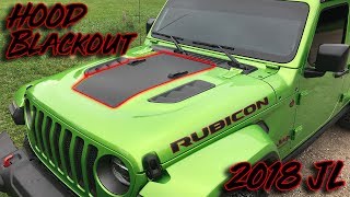 Custom Rubicon Hood Decal INSTALL [upl. by Aedrahs516]