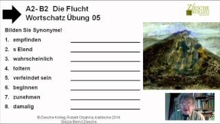 B2 Die Flucht Übung 05 Wortschatz Synonyme [upl. by Abehsat732]