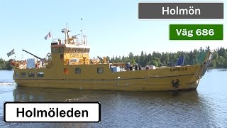 MS CAPELLA Holmöleden Sveriges längsta bilfärjeled [upl. by Euqirne500]