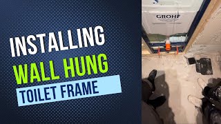 How to install a Grohe  wall hung toilet frame [upl. by Alake]