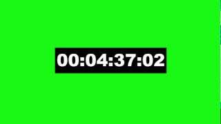 timecode 5 min animation  green screen effect [upl. by Linzer]