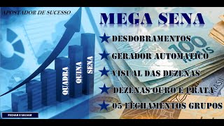 FECHAMENTOS E DESDOBRAMENTOS INTELIGENTES DESENVOLVIDOS PARA MEGA SENA [upl. by Philipines]