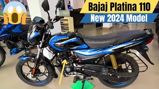 New Bajaj Platina 110 Drum 2024 Model Complete Information With New Price Update Hindi Review [upl. by Tobin]