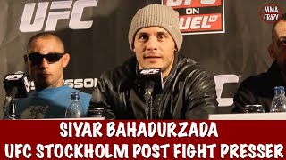 UFC Fighter Siyar The Great Bahadurzada Weigh In amp Post Fight Comments [upl. by Liemaj]