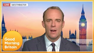 Dominic Raab Reveals Hes Been Threatened With Acid After Discussing More Protection For MPs  GMB [upl. by Farand857]