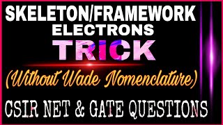 Trick  Skeleton Electrons Framework Electrons in Boranes amp Carboranes  Csir Net Gate chemistry [upl. by Oiliduab195]