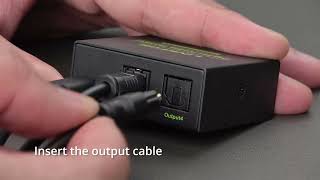 How to use a SPDIF TosLink 4 to 1 Audio optical splitter [upl. by Eimas]