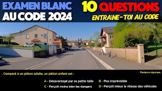 Test au code de la route 2024  10 Questions Express à lExamen blanc du permis de conduire [upl. by Tomas2]