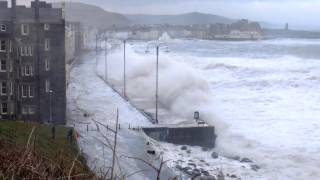 Huge Storm Waves Aberystwyth 3 January 2014  Part 2 [upl. by Ahmar470]