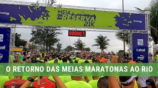 MEIA DA RESERVA 21KM  O Retorno das Meias Maratonas ao Rio [upl. by Nnylyaj]