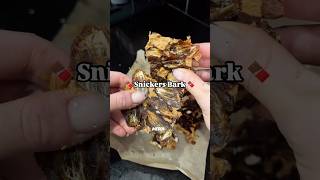 Viral Snickera Bark 🍫 snickers recipes easysnacks [upl. by Salis]