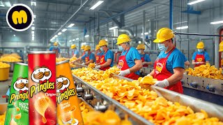 How Pringles Are Made In Factory  Pringles Factory Process [upl. by Terraj]