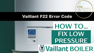 HOW TO FIX LOW PRESSURE in a VAILLANT BOILER [upl. by Hpesoy]