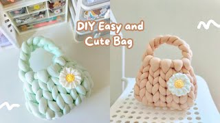 Tutorial Chunky Bag Crochet  Hand Knitting Bag  Kyomicraft [upl. by Kessiah376]