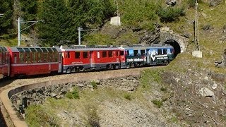 Bernina Express  Part 1  Pontresina to Tirano [upl. by Nuahsyd166]