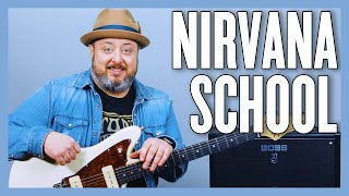 Nirvana School Guitar Lesson  Tutorial [upl. by Kinnard232]