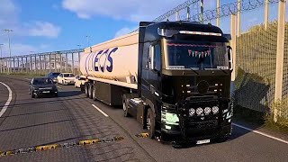 REALISTIC DRIVING WITH RENAULT T IN EURO TRUCK SIMULATOR 2 [upl. by Conni]