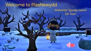 ACNH PlasNewydd Midwinter Midnight Spooky Dream Address Island Tour [upl. by Nanis176]