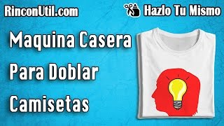 Maquina para doblar camisetas  Doblador de camisetas casero [upl. by George320]