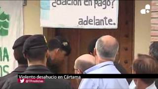 Violento desahucio en Cártama Málaga [upl. by Kimon]