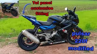 Tail pannel Customise Fitting Pulsar 220f  Bajaj Pulsar 220F Full Modified Bike 220f lovers [upl. by Grindlay]