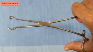 Gynecology Babcock forceps instrument uses real [upl. by Matelda423]