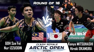 GOH Sze Fei Nur IZZUDDIN MAS vs Kenya MITSUHASHI Hiroki OKAMURA JPN  Arctic Open 2024 Badminton [upl. by Esojnauj]