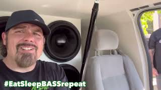 4 Sundown ZV6 18” Subwoofers in Chevy Trailblazer on 32000 watts of DS18 Hooligan BASS Amplifiers [upl. by Suirtimed]