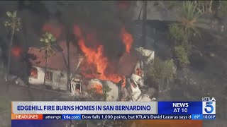 Emotional families affected by San Bernardino Edgehill Fire speak out [upl. by Euqinwahs94]