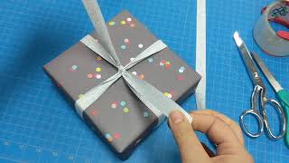 Best Way To Tie A Ribbon On A Package [upl. by Ahs]