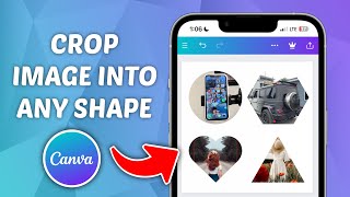 How to Crop Image into ANY Shape on Canva [upl. by Akirre]